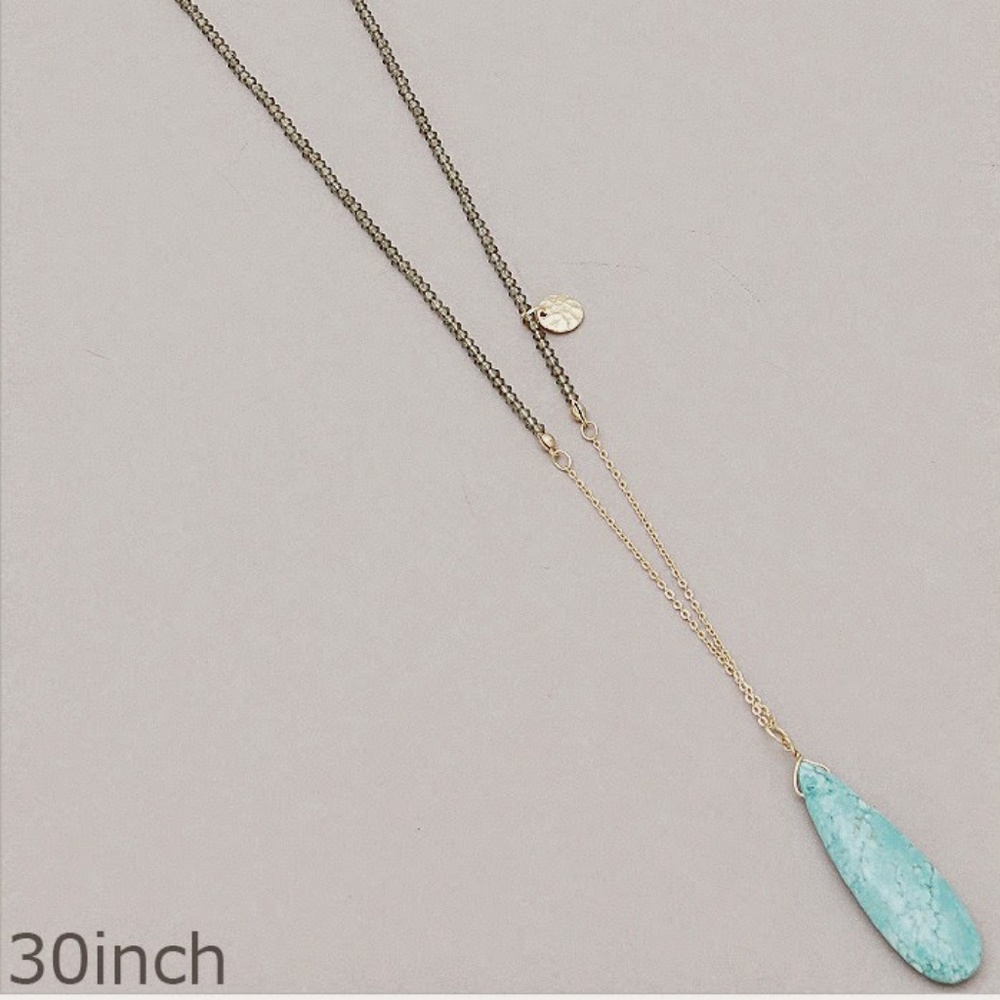 Semi precious Pendant Bead Necklace